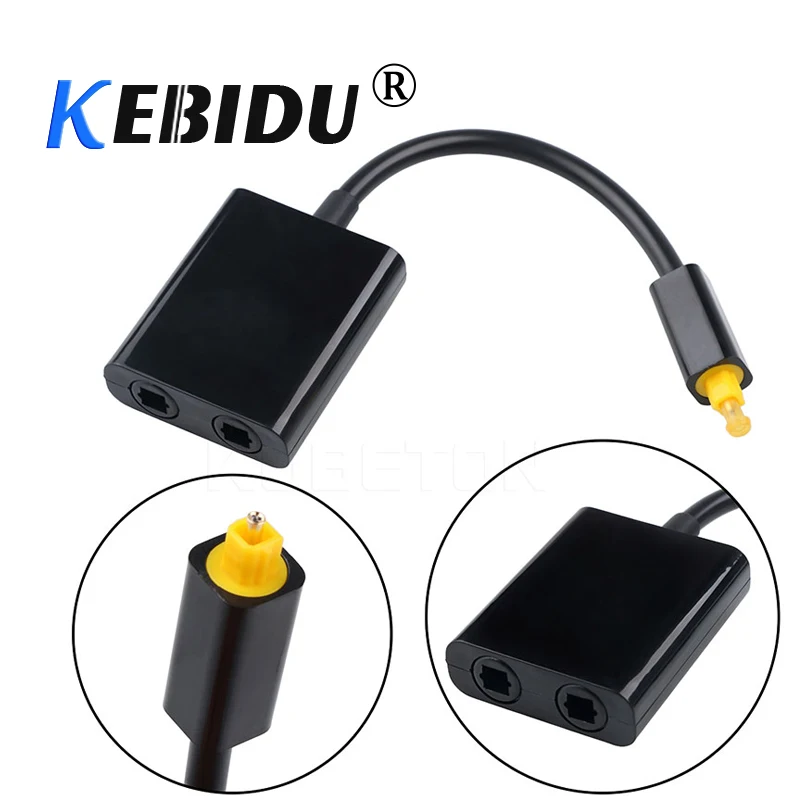 Kebidu 1 шт. мини USB аудио кабель цифровой Toslink Оптическое волокно до 2 Женский