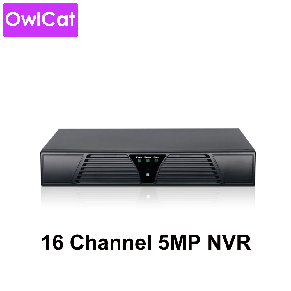 OwlCat 8CH 16CH H.265 XMEYE Cloud P2P сетевой видеорегистратор HD 1080p 4MP 5MP NVR регистратор для ip-камер