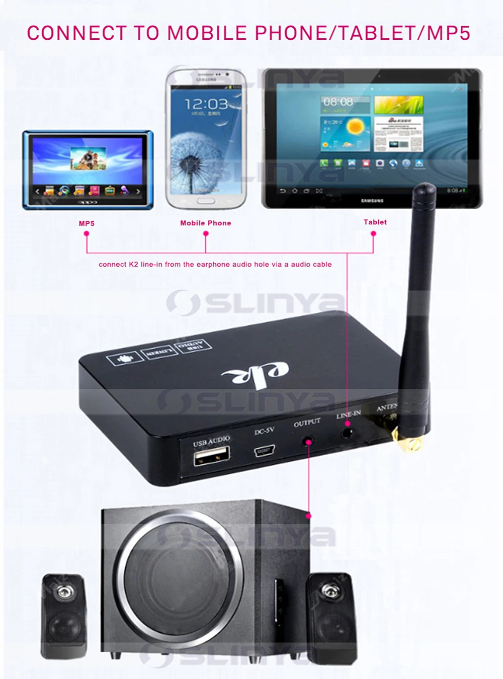 K2 Android tv Box PC домашний K tv мини Караоке Эхо-смеситель система цифровой звук аудио микшер пение машина+ 2 беспроводной микрофон
