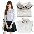 Весенний дизайн, имитация воротника с лацканами для женщин, съемный воротник, 17 стилей на выбор