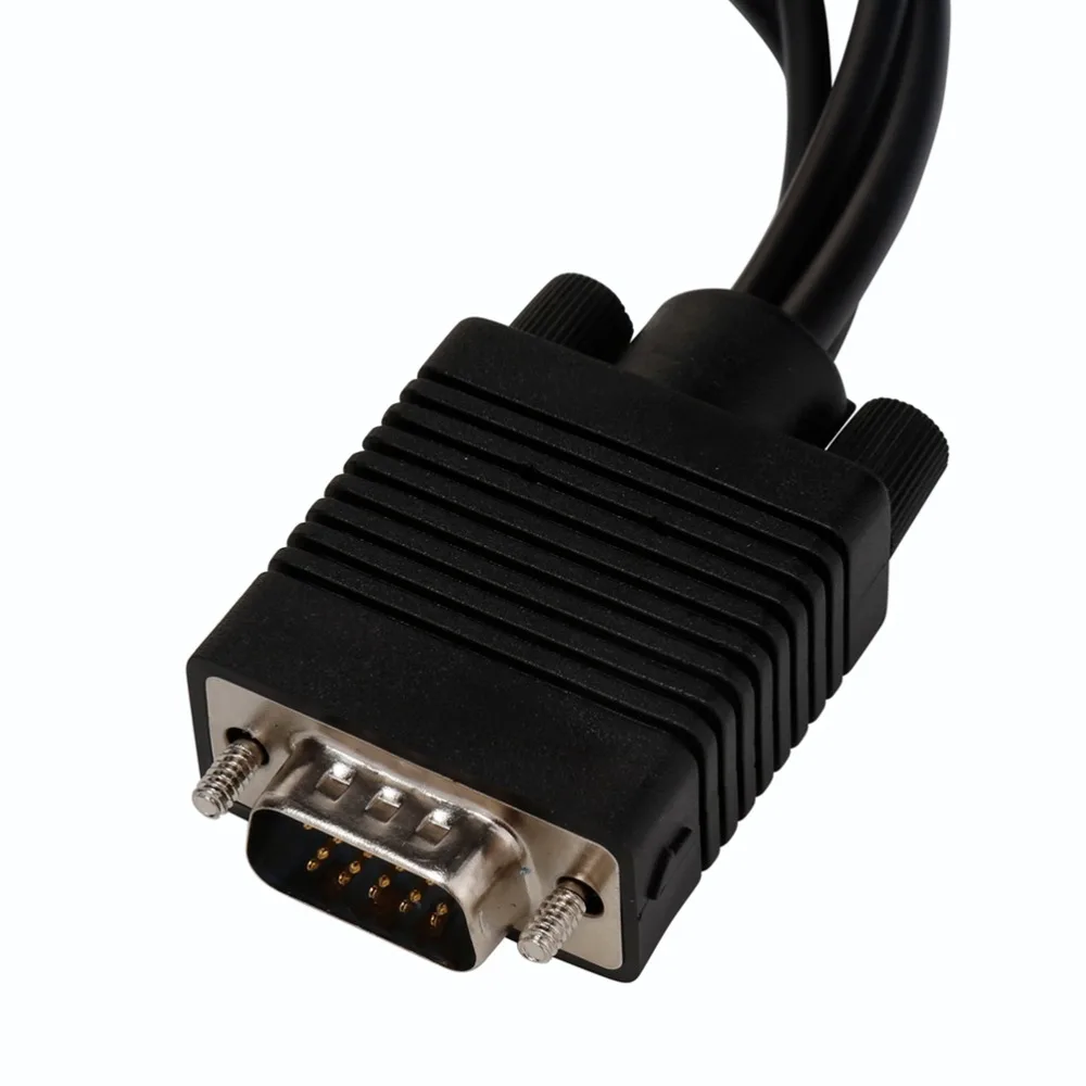 Видеокабель для ноутбука ПК HD ТВ разъем VGA штекер S Video 3 RCA Jack Женский Композитный AV