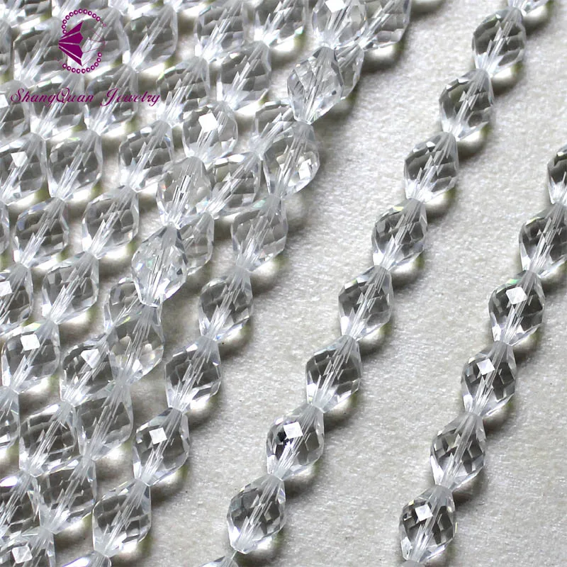 

2020 New 11x8mm Long Oval Shape Crystal Glass Beads Loose Spaer Needle Working Beads For Bracelets Necklace Wedding Jewelry DIY