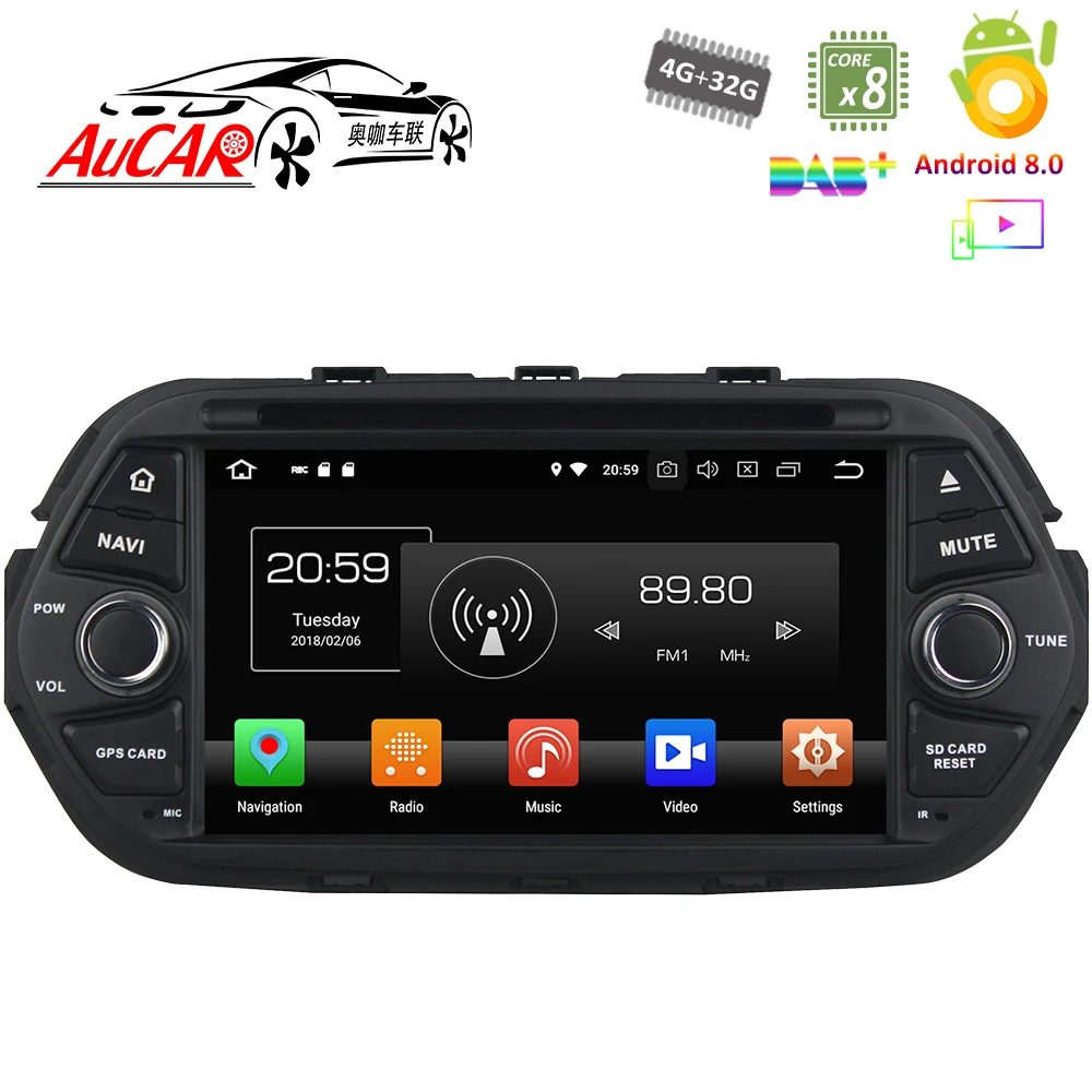 Android 8 0 автомобильный dvd плеер для Fiat Tipo Egea 2016 2017 Автомобильный GPS Мультимедийная