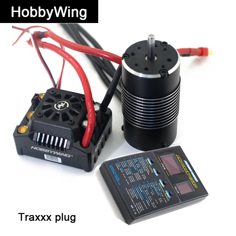 Tra ESC motor card Hobbywing EzRun Max8 V3 150A 1:8 Радиоуправляемый автомобиль 1/8 ESC контроллер скорости бесщеточный водонепроницаемый ESC для 1/8 Радиоуправляемый автомобиль Т-образный штекер Traxxx - Цвет: Tra ESC motor card