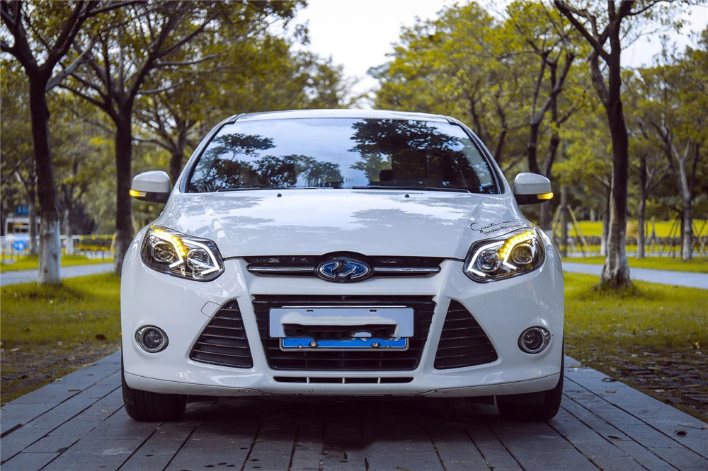 Автомобильный Стайлинг для Ford Focus фары 2012 2013 2014 Передняя светодиодная фара DRL