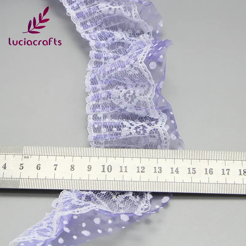 Lucia crafts 1y/лот 6 см кружевная лента для шитья вышитая одежда Свадебная вечеринка DIY