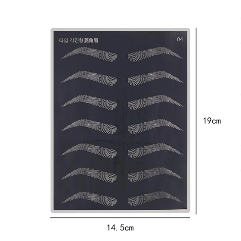 NEW Microblading Practice Skin Comestic Permanent Makeup Tattoo Latex Fake with Brows Template for Starter Training | Красота и