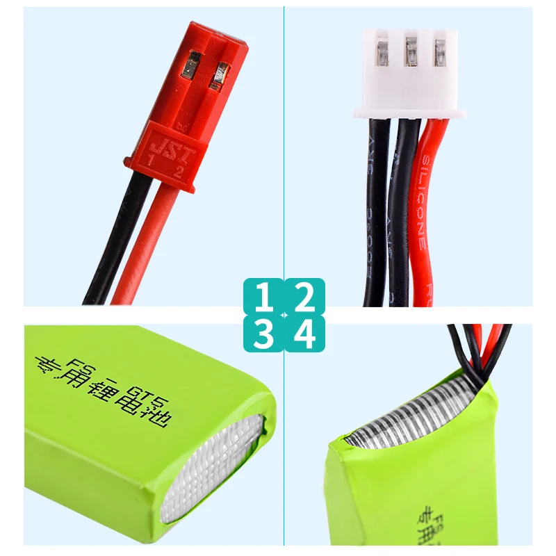 Провод с силикатной гелевой Батарея 7 4 v 1500mah 2S Lipo для Flysky FS-GT5 2 4G 6CH передатчик