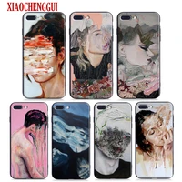trippy art painting coque tpu soft silicone phone case cover shell for iphone 13 5 5s 6 6s7 7 8 plus x xr 11 12 pro xs max coque