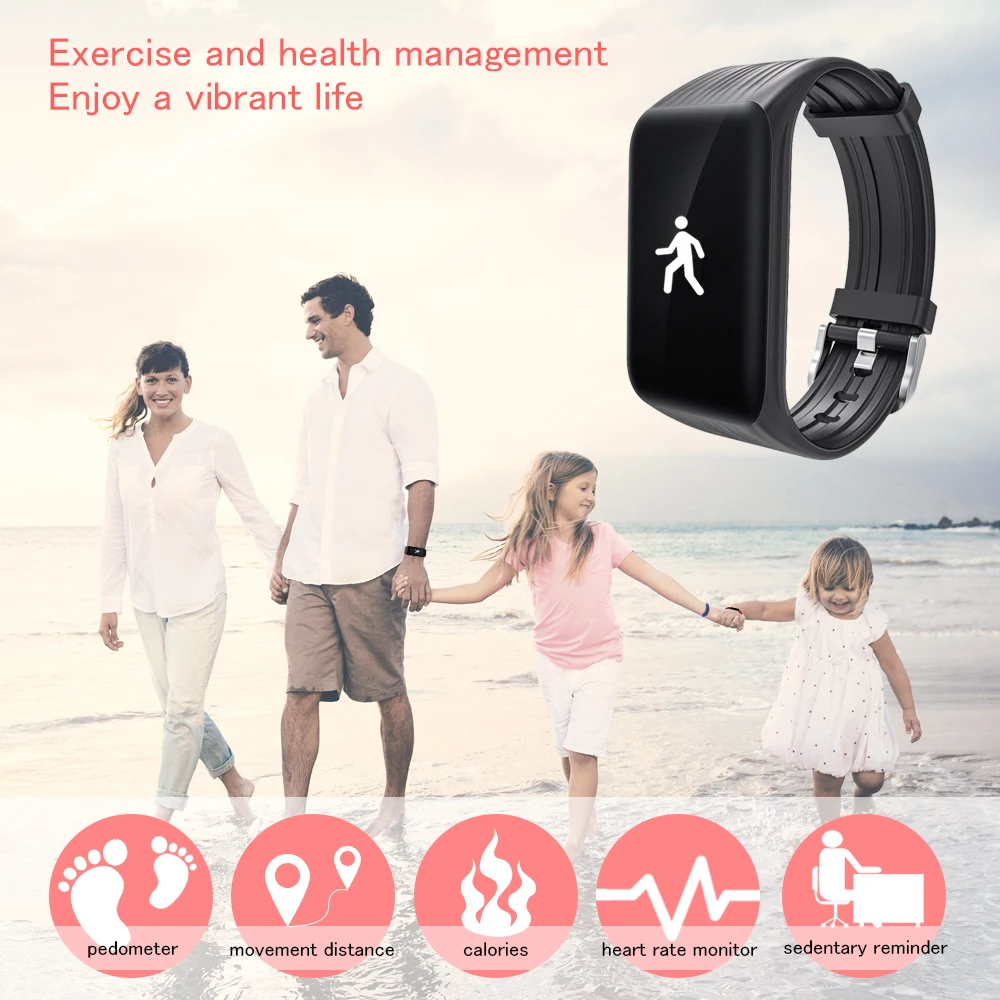 Wearpai K1 смарт браслет монитор сердечного ритма Smart Watch Sport Bluetooth Фитнес трекеры