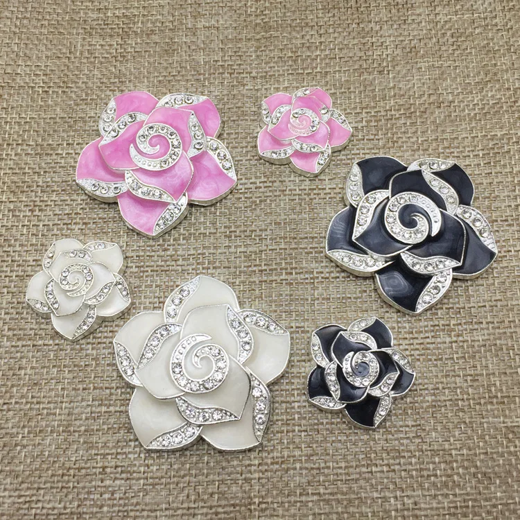 2018 new 50PCS camellia mobile phone shell beauty diy jewelry alloy accessories headdress rhinestone small daisy material | Дом и сад