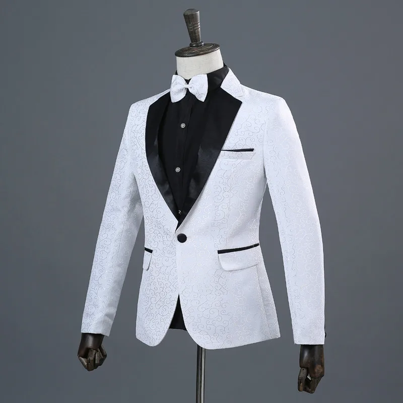 Мужской белый блейзер мужской костюм куртка для мужчин Homme Блейзер Chaqueta Elegante Hombre