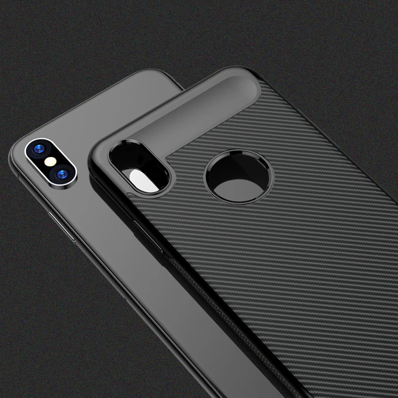 Черный шикарный Телефонные Чехлы для iPhone X ультра тонкий мягкий силиконовый