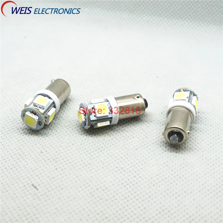 50 шт. BA9S 5050 5SMD, белый свет, 12 В, внутренняя лампа, бесплатная доставка 50 шт. BA9S 5050 5SMD, белый свет, 12 В, внутренняя лампа, бесплатная доставка