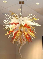 free shipping graceful lobby coloured glass pendant lamp shade