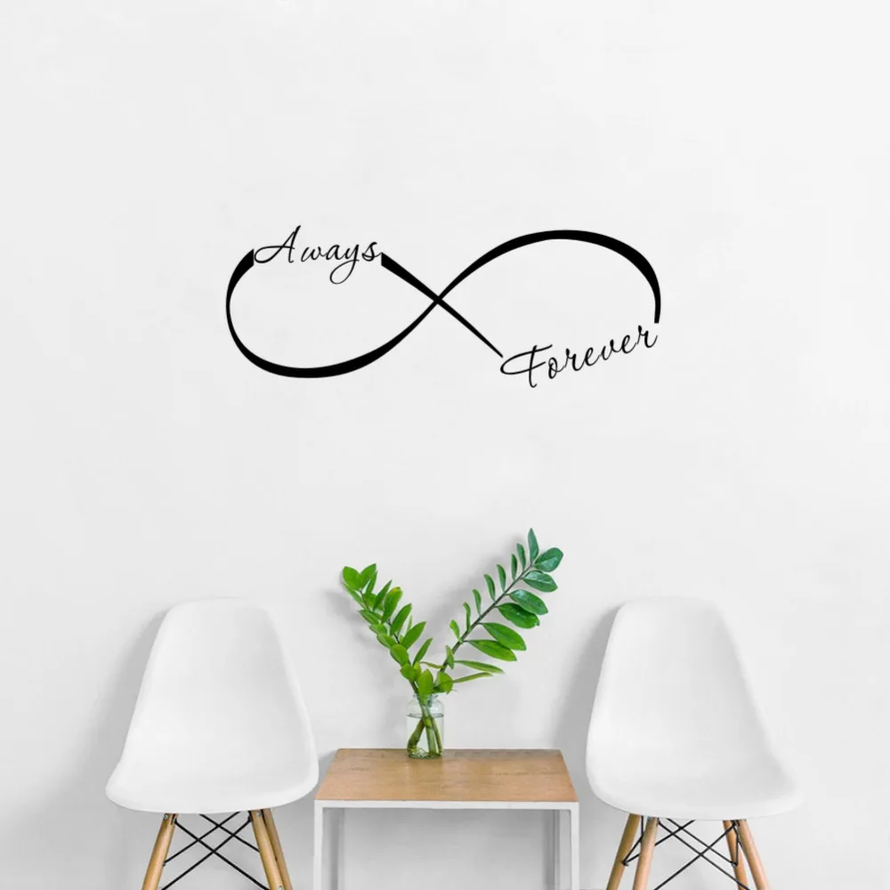 Виниловые наклейки на стену с надписью Always Forever Infinity|vinyl wall stickers|wall stickerstickers for |
