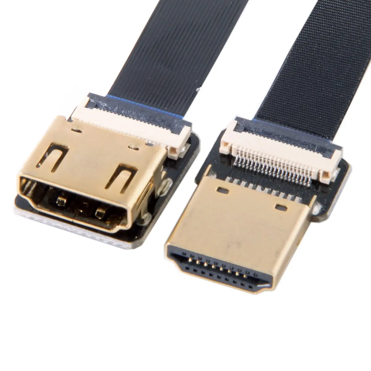 

CYFPV Straight HDMI-compatible Type-A Male to Female FPC Flat Cable for HDTV Multicopter Aerial Photography