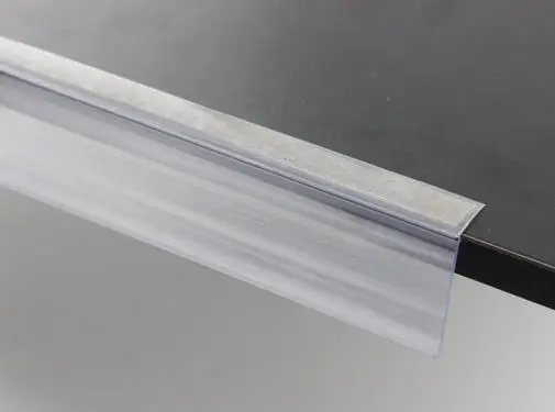 L образный полочный держатель знаков полоса данных клейкая лента этикеток товары