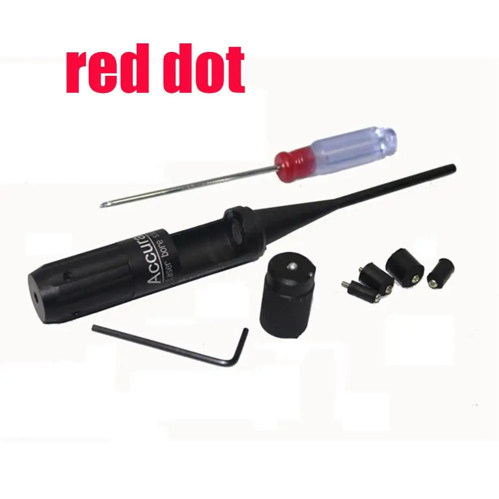 Красный Lumiparty зеленая точка laster JG16-19 красный зеленый лазерный прицел Коллиматор для 0,22-0,50 пистолетов винтовок прицелы - Цвет: Красный