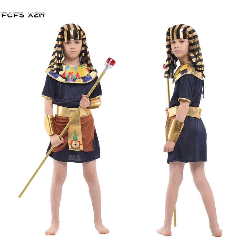 Новый детский костюм египетского фараона для костюмированной вечеринки