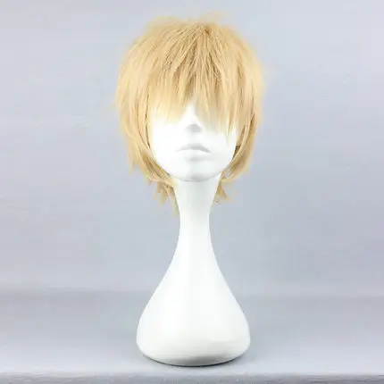 Драматический головной убор DMMD Noiz Косплей волос короткий золотой прямой парик| |