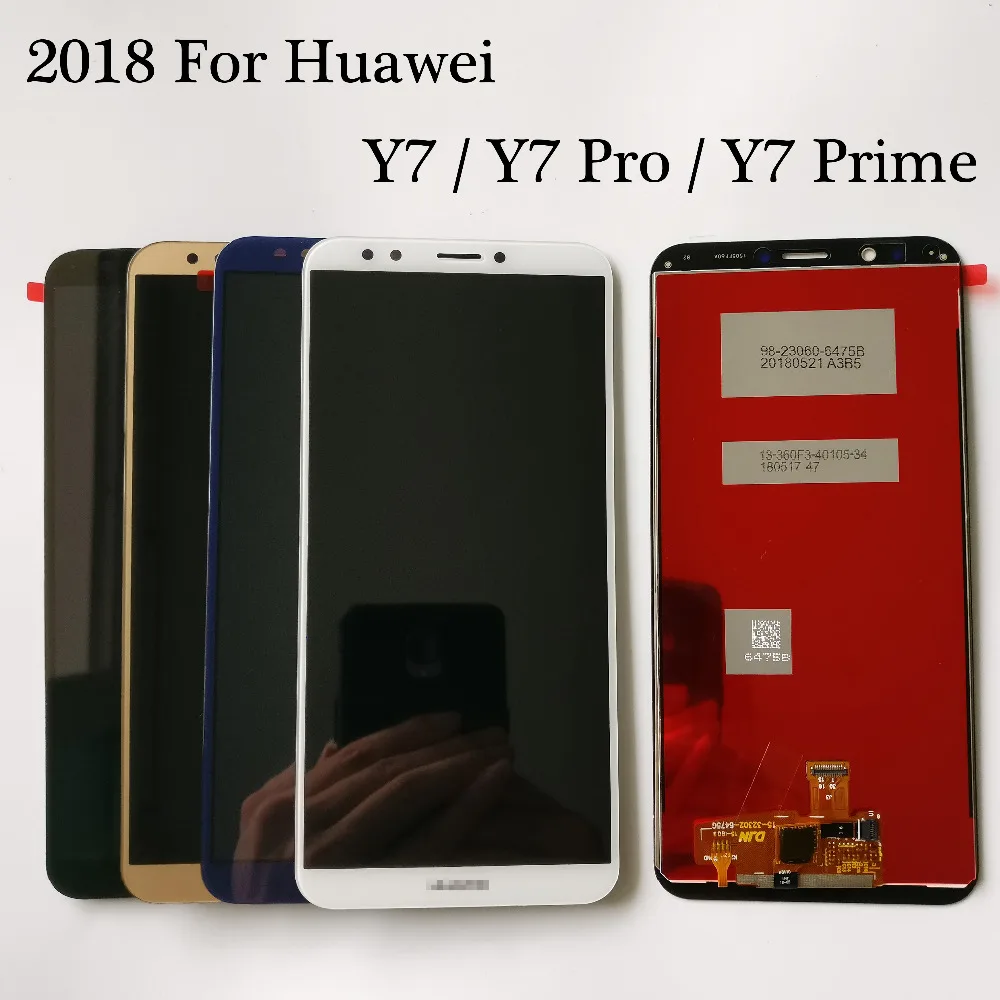 Высококачественный 5 99 дюймовый новый для Huawei Y7 Prime 2018 / Pro Полный ЖК дисплей +