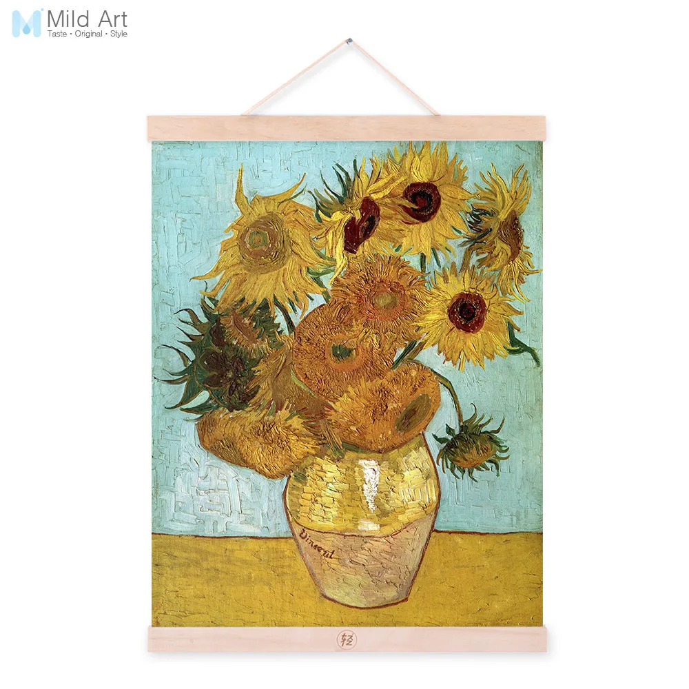 Vincent Van Gogh современный желтый подсолнух постер с принтами оригинальная Цветочная
