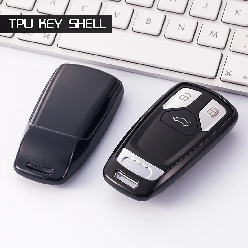 Новинка 2019 мягкий чехол для автомобильного ключа из ТПУ AUDI A4 B9 Q5 Q7 TT TTS 8S 2016 2017