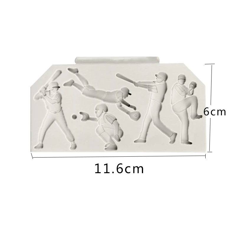 Бейсбольная спортивная форма для 3D футбола мыла силиконовые формы помадки