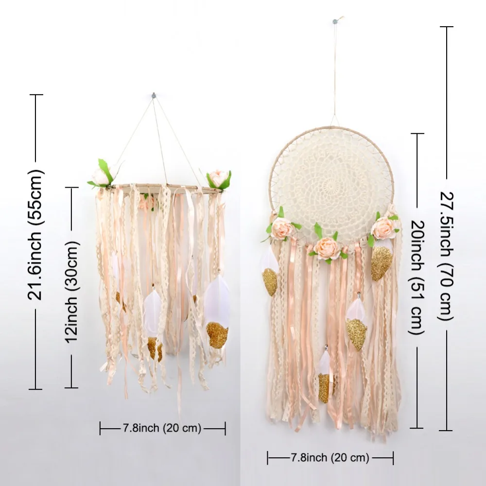 

OurWarm Boho Party Dream Catchers Wedding Decoration Feather Dream Catcher Wall Hanging Home Decoration Birthday Party Supplies