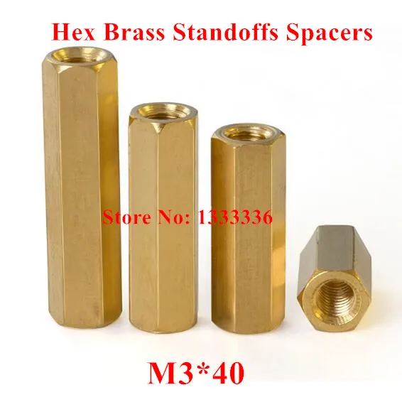 

100 шт./лот M3 * 40 шестигранные латунные прокладки, шестигранная длинная гайка M3, винты с внутренней резьбой, печатная плата, опора