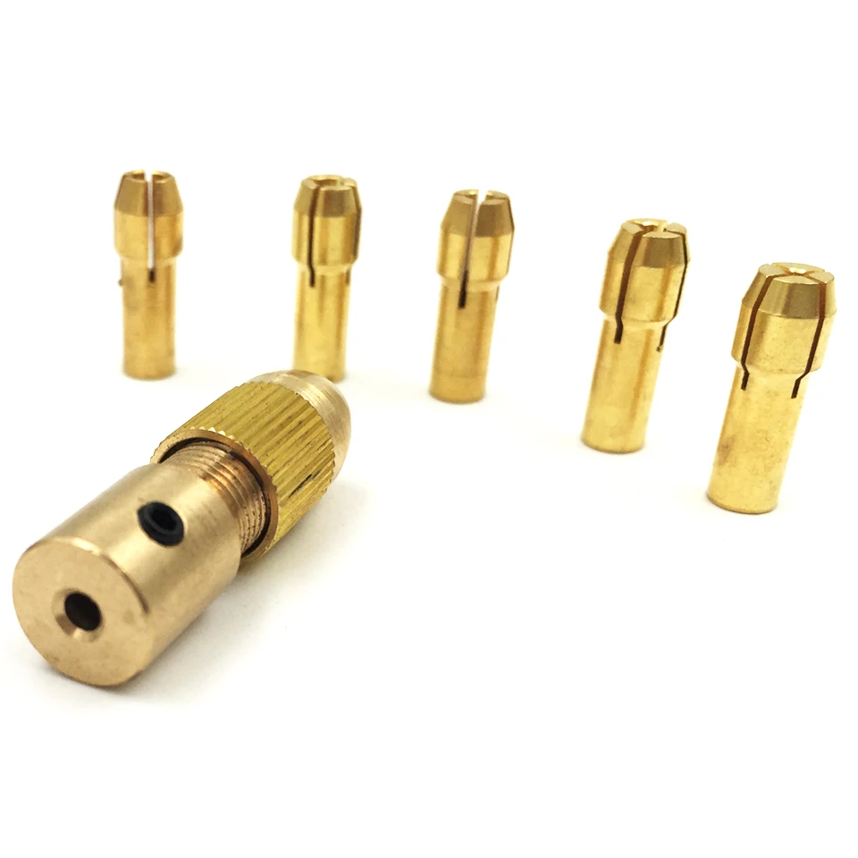 Мини электрический сверло латунь цанги микро сверла сверлильный патрон