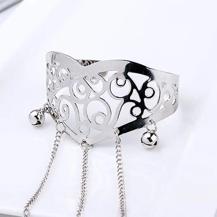 Модные украшения Сталь и Титан Винтаж резные полые кисточкой цепи изысканный