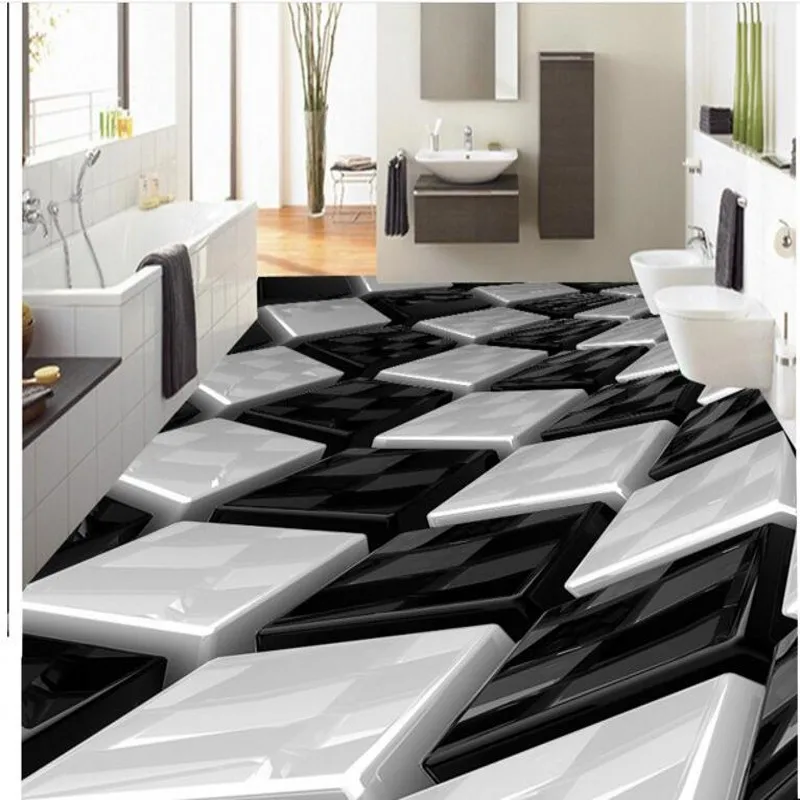 Объемная черная и белая объемная коробка ПВХ плотная износостойкая