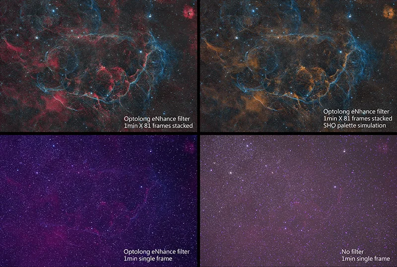 OPTOLONG " l-усиливающий двойной узкополосный фильтр для Astro Imaging