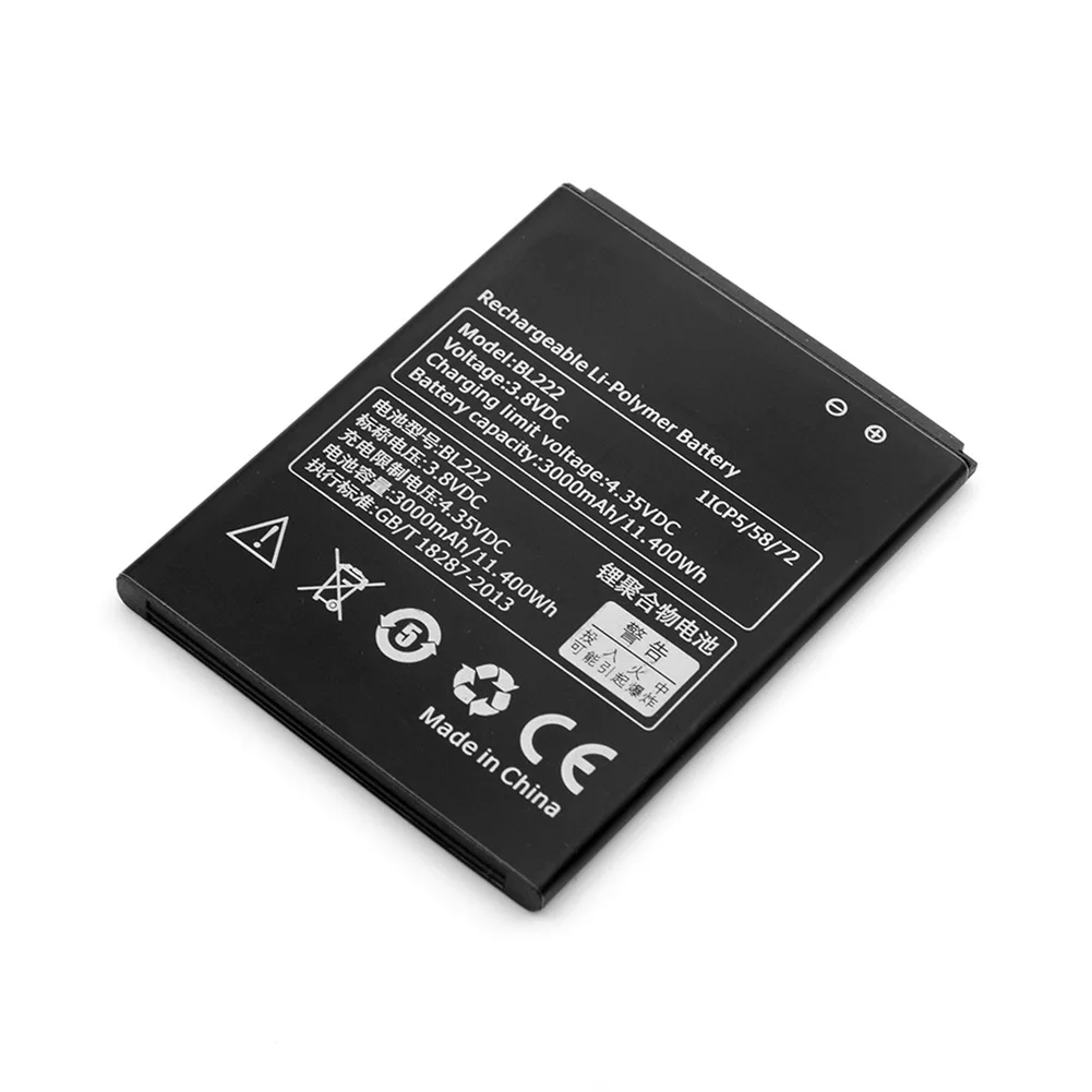 3000mAh BL222 BL 222 BL-222 высококачественный литиевый аккумулятор для lenovo S660 S668T S 660 668T сменный литий-ионный аккумулятор для телефона