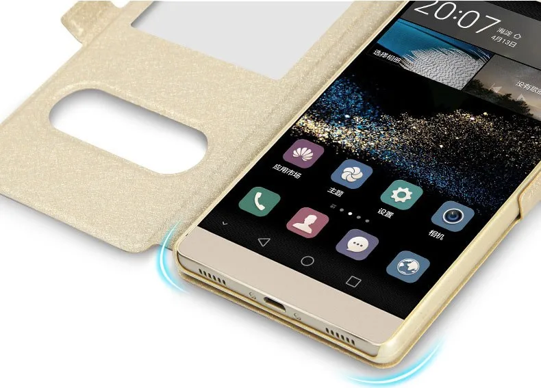Для Funda Huawe P8 lite чехол с откидной крышкой и окошком для просмотра ответа для huawei P8 lite ALE-l21 кожаный чехол s корпус батареи