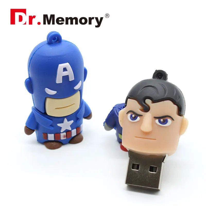 Usb флеш-накопитель Бэтмен 32 Гб USB флеш-накопитель Росомаха 16 Гб Флешка 8 ГБ 4 ГБ флеш-карта usb 2,0 64 ГБ USB флешка 128 ГБ Личная авторучка