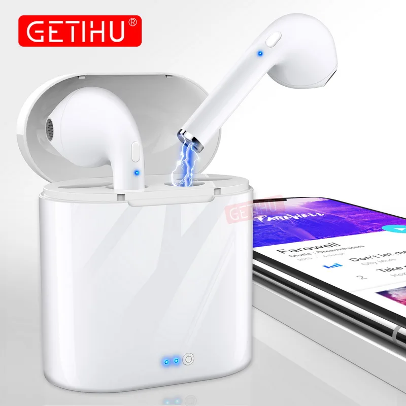 GETIHU мини Близнецы Bluetooth спортивные наушники стерео наушники вкладыши беспроводные наушники гарнитура для iPhone samsung