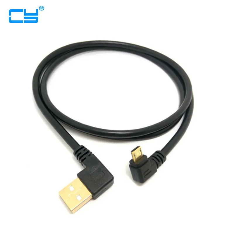 Высокое качество позолоченный штекер 15 см короткий 90 градусов левый угол USB Micro