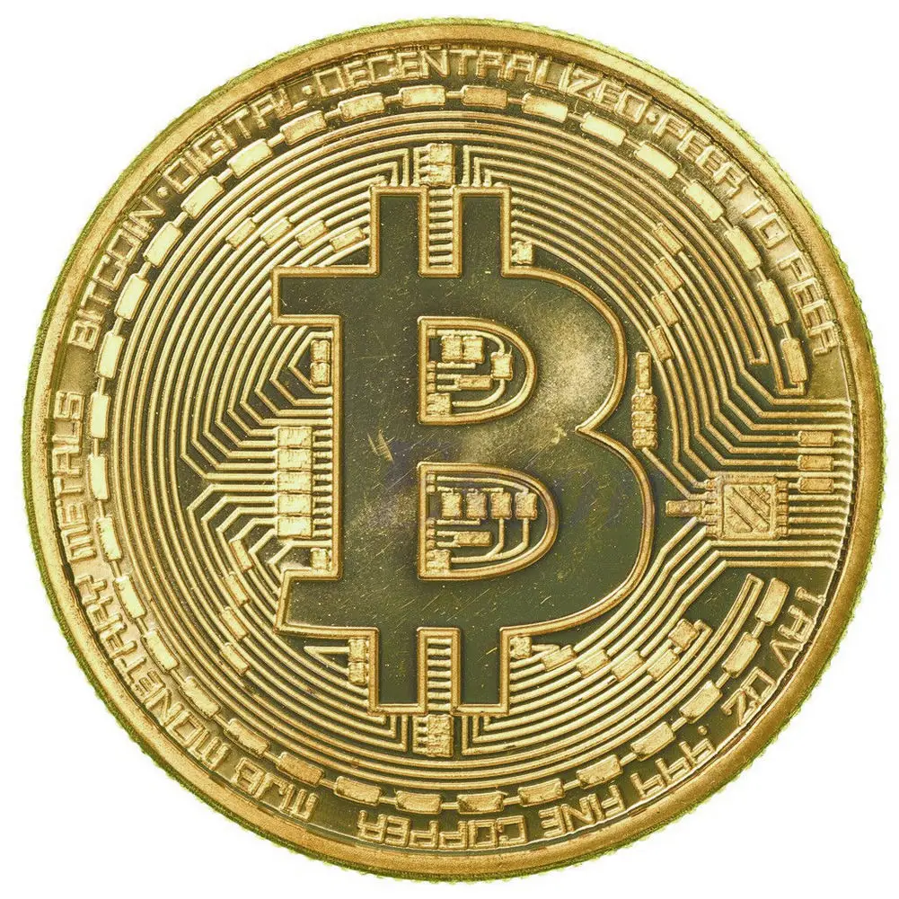 Позолоченное/серебряное покрытие Биткоин Коллекционная арт коллекция монет BTC