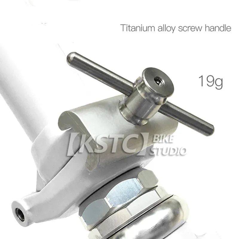 Folding bicycle titanium screw handle for brompton frame front fork Ti parts wrench clamp lever assmbly