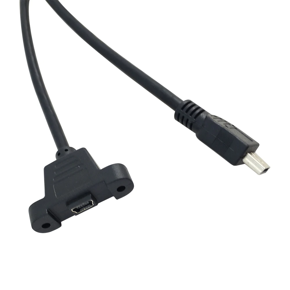 DANSPEED мини usb кабель 5 Pin папа мама панель тип крепления USB удлинитель Кабель