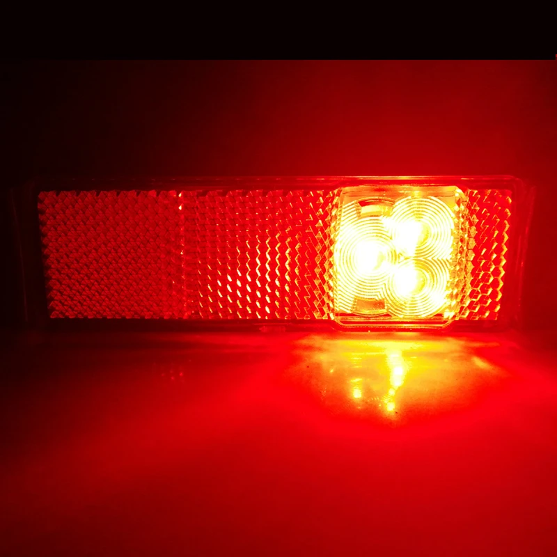 2 шт. AOHEWEI 12 В 24 светодиодный красный боковой маркер световой индикатор положение