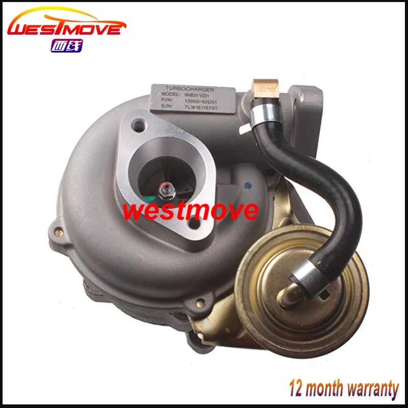 RHB31 turbo 13900-62D51 13900-62D50 VZ21 VE110069 Турбокомпрессор для мотоцикла QUAD носорога и багги для езды по песку изменить