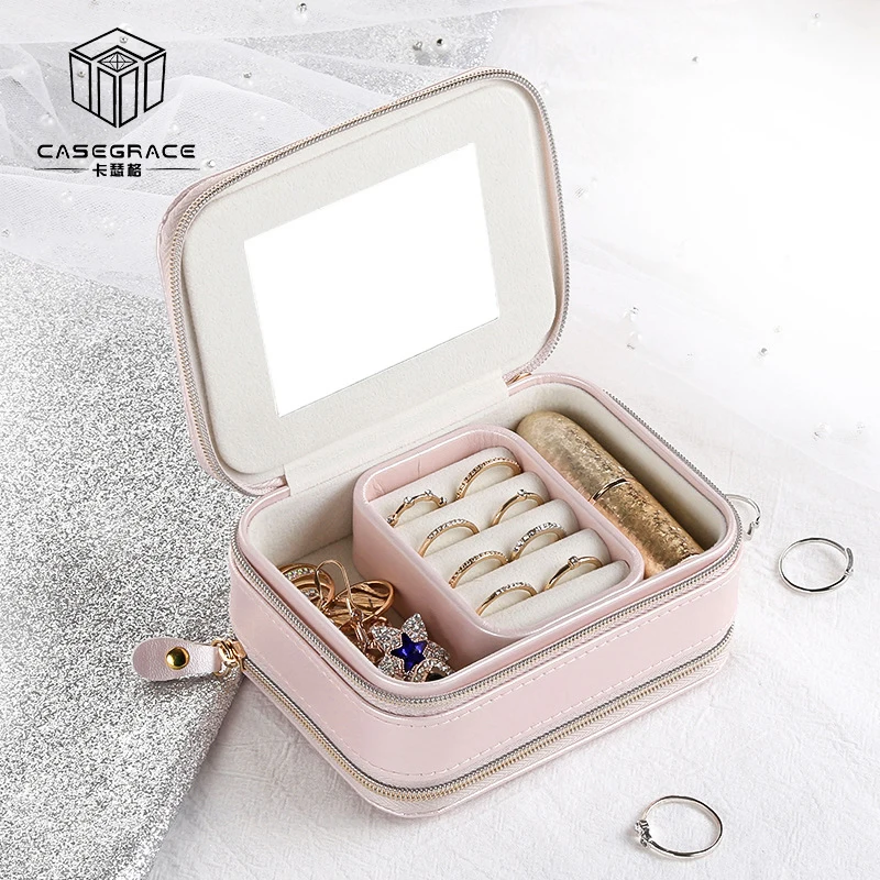 Casegrace шкатулка для ювелирных изделий косметическая коробка хранения макияж