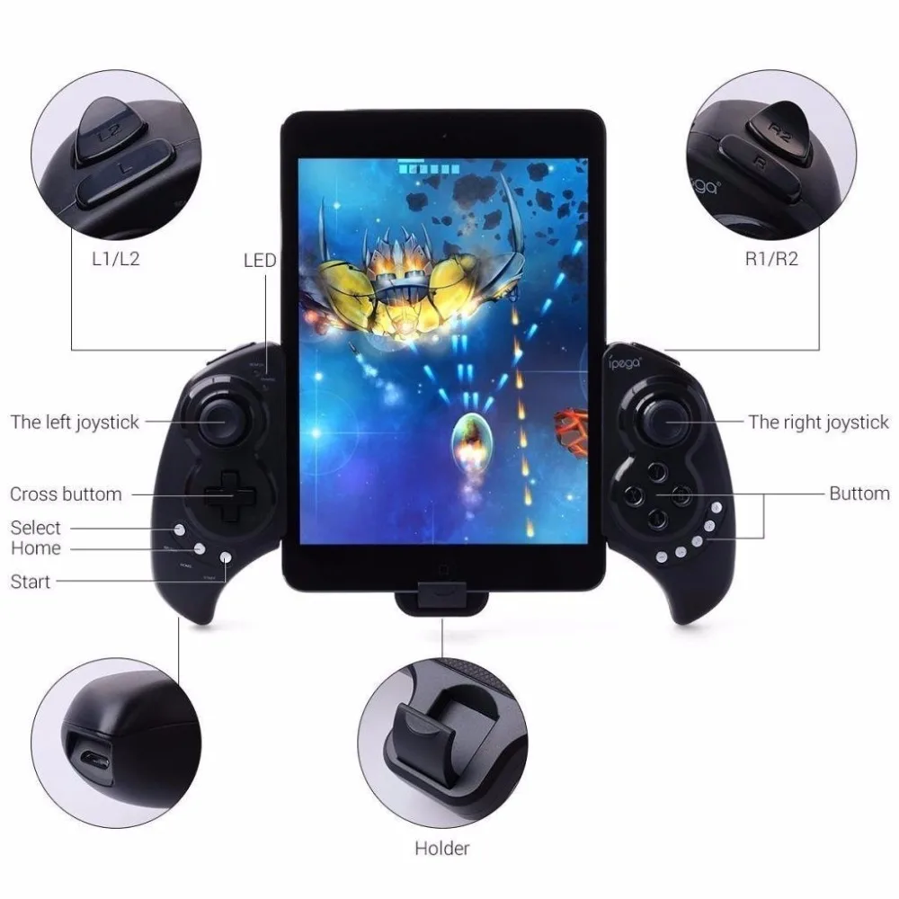 IPega PG-9023 телескопической стрейч кронштейн беспроводной Bluetooth игровой контроллер