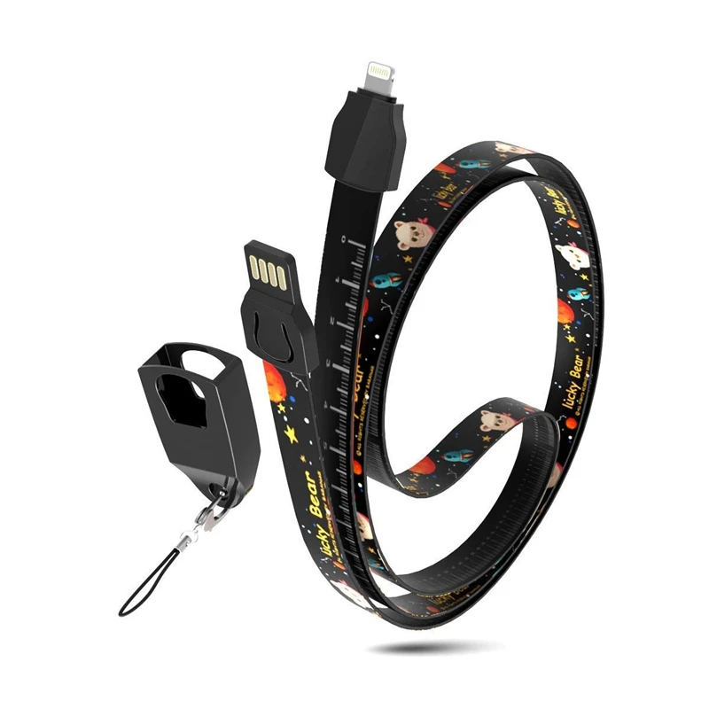 C Ремешок для сотового телефона Micro-usb кабель для зарядки, 33,5 дюймов линейка Lanyards шейный шнур для зарядки телефона/ключей/брелка/Wo#8 - Цвет: C