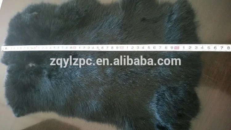 Высокое качество оптовая цена окрашенная черная кроличья меховая кожа|fur skin|fur