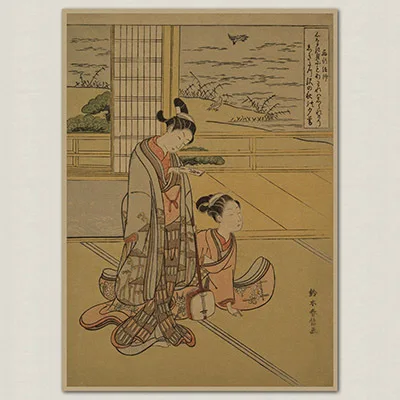 Японский стиль Ukiyoe B/крафт бумага/плакат для бара/Ретро плакат/декоративная